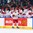 BUFFALO, NEW YORK - DECEMBER 26: Belarus forward Viktor Bovbel #7 celebrates his goal against Switzerland with teammates on the players' bench during the preliminary round of the 2018 IIHF World Junior Championship. (Photo by Andrea Cardin/HHOF-IIHF Images)

